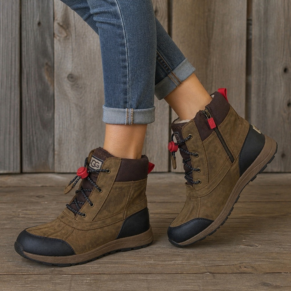 UGG Adirondack III Hiker Boots Sz‎ 6 Waterproof Zip Gorpcore Hiking Snow Rain